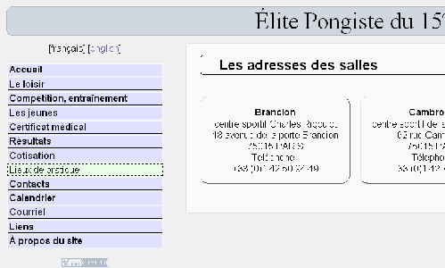 Exemple visuel du site